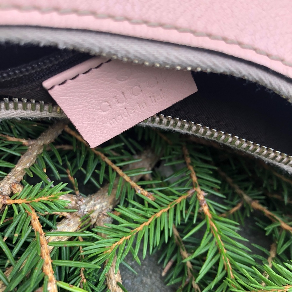 Pink Leather GG Canvas D-Ring Hobo Bag. 💫 - Picture 11 of 11